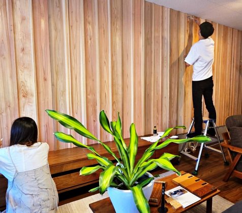 壁塗装とオイルメンテナンス