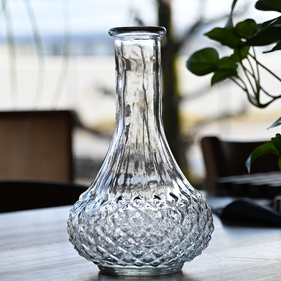TRONCO Glass Flower Vase Bottle type Keidas