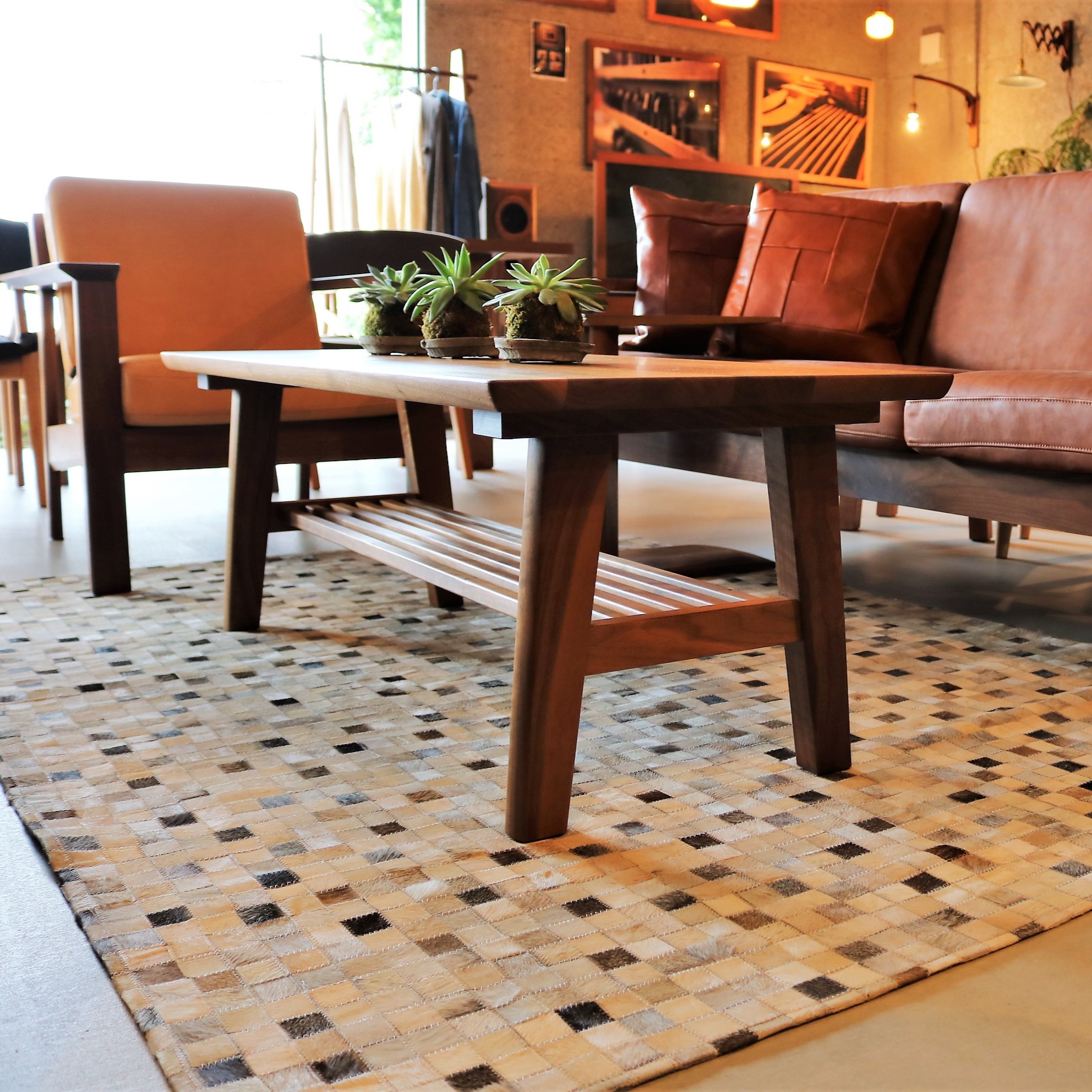 PATCHWORK LEATHER RUG